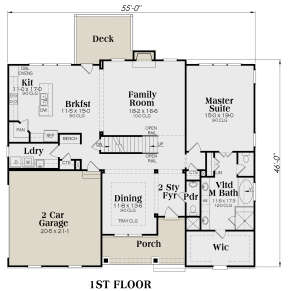 Main Floor for House Plan #009-00291