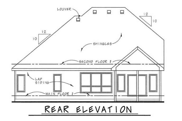 Craftsman House Plan #402-01633 Elevation Photo