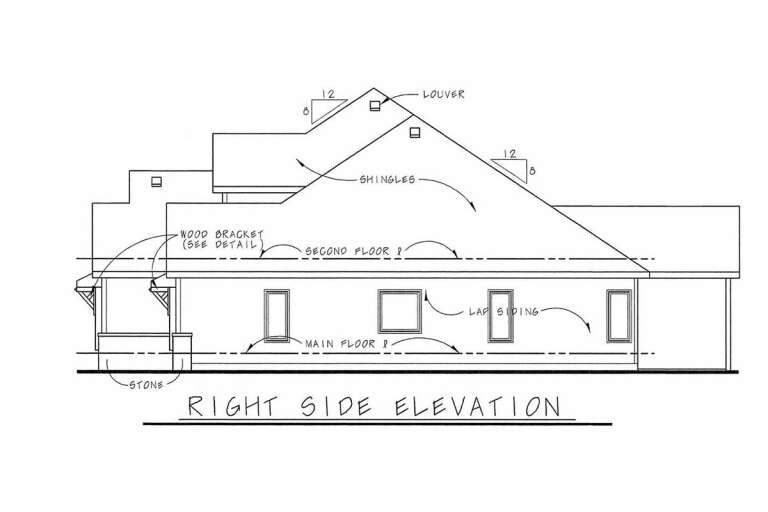 Craftsman House Plan #402-01633 Elevation Photo