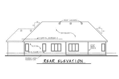 French Country House Plan #402-01634 Elevation Photo