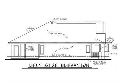 French Country House Plan #402-01634 Elevation Photo