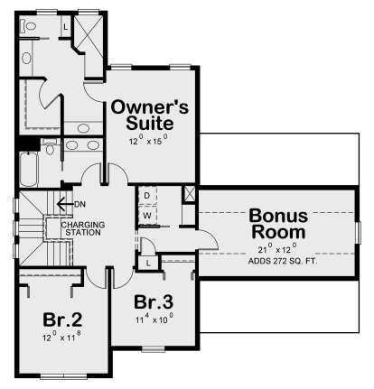Second Floor for House Plan #402-01635