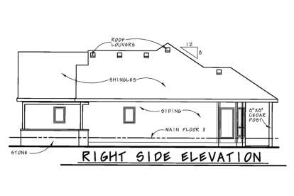 Ranch House Plan #402-01637 Elevation Photo