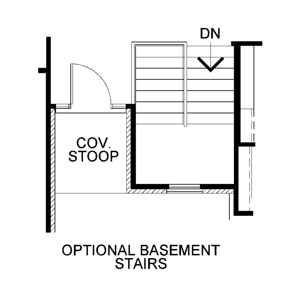 Basement Stairs Location for House Plan #402-01637