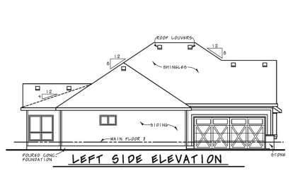 Ranch House Plan #402-01638 Elevation Photo