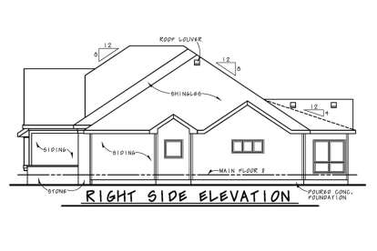 Ranch House Plan #402-01638 Elevation Photo