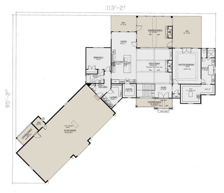 House Plan House Plan #24179 Drawing 1