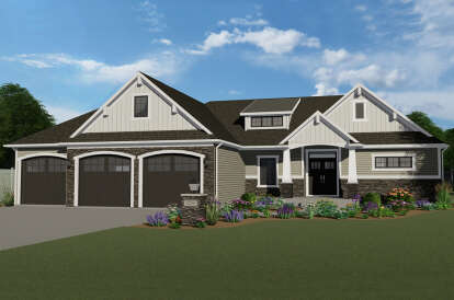 2 Bed, 2 Bath, 1708 Square Foot House Plan - #5032-00001