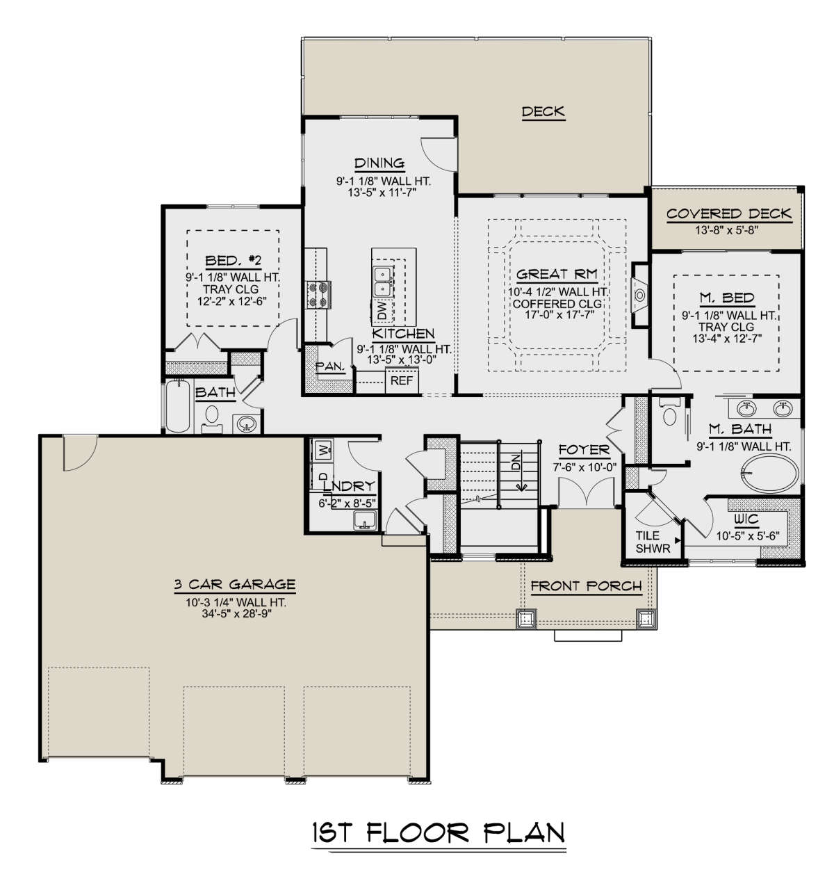 Main Floor for House Plan #5032-00001