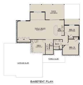 Basement for House Plan #5032-00001