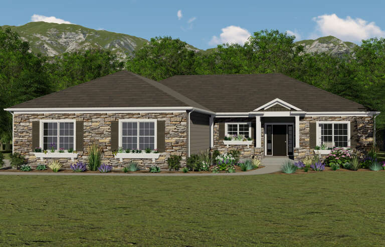 House Plan House Plan #24182 Front Elevation 
