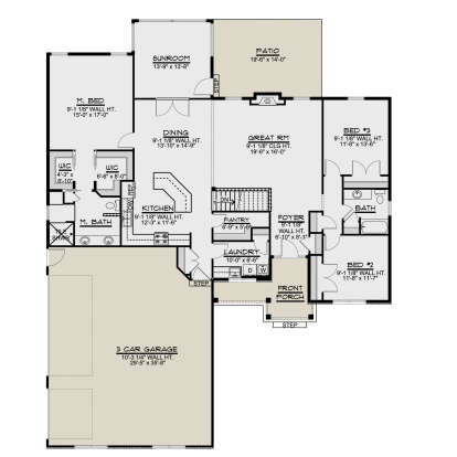 Main Floor for House Plan #5032-00003