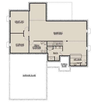 Basement for House Plan #5032-00003