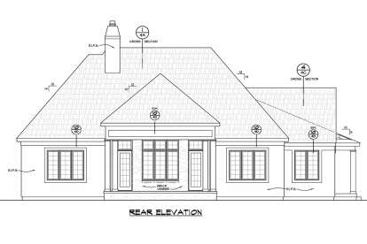 French Country House Plan #402-01640 Elevation Photo