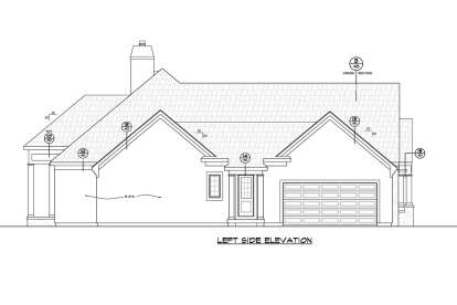 French Country House Plan #402-01640 Elevation Photo