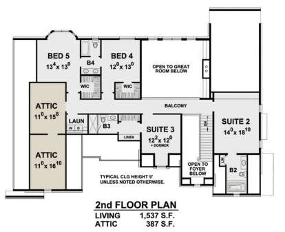 Second Floor for House Plan #402-01641