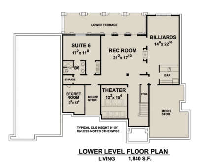 Basement for House Plan #402-01641