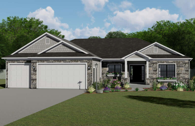 House Plan House Plan #24185 Front Elevation 