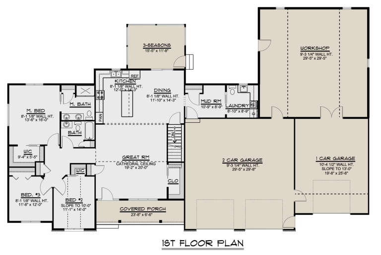 House Plan House Plan #24188 Drawing 1