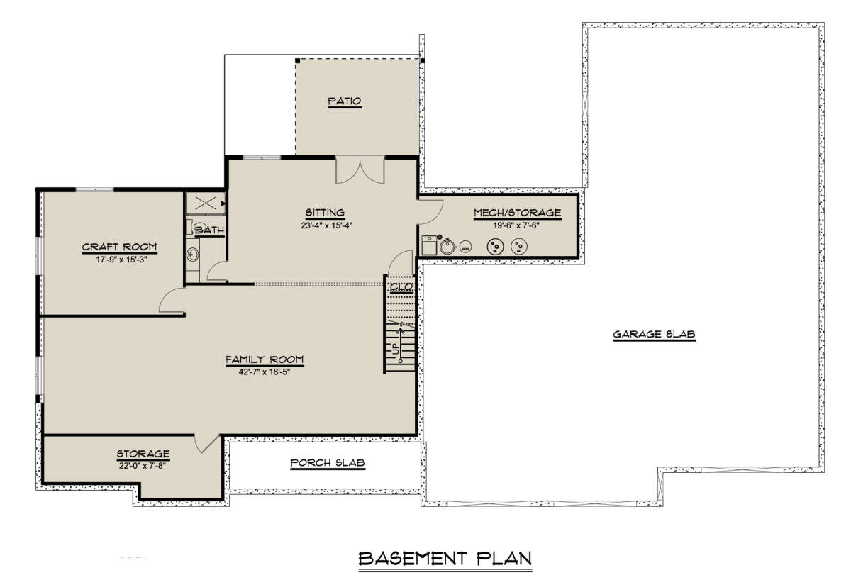 Basement for House Plan #5032-00006