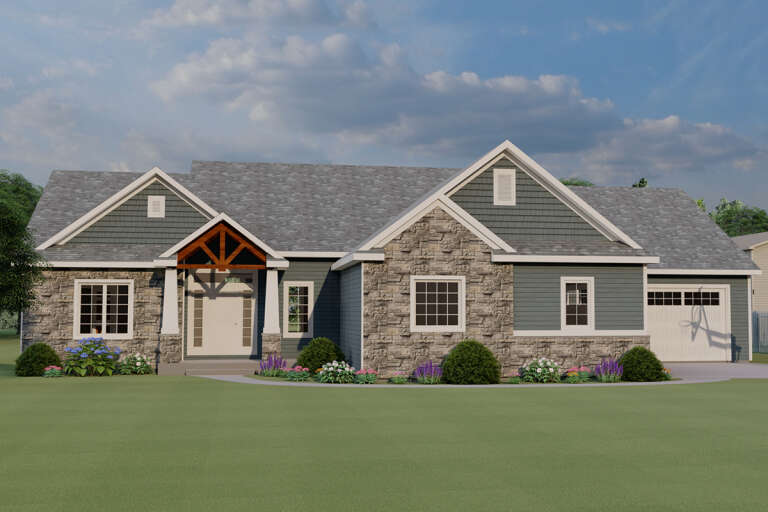 House Plan House Plan #24189 Front Elevation 
