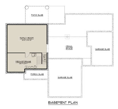 Basement for House Plan #5032-00007