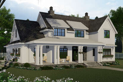 Modern Farmhouse House Plan #098-00320 Elevation Photo