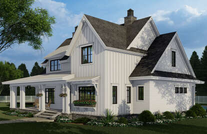 Modern Farmhouse House Plan #098-00320 Elevation Photo