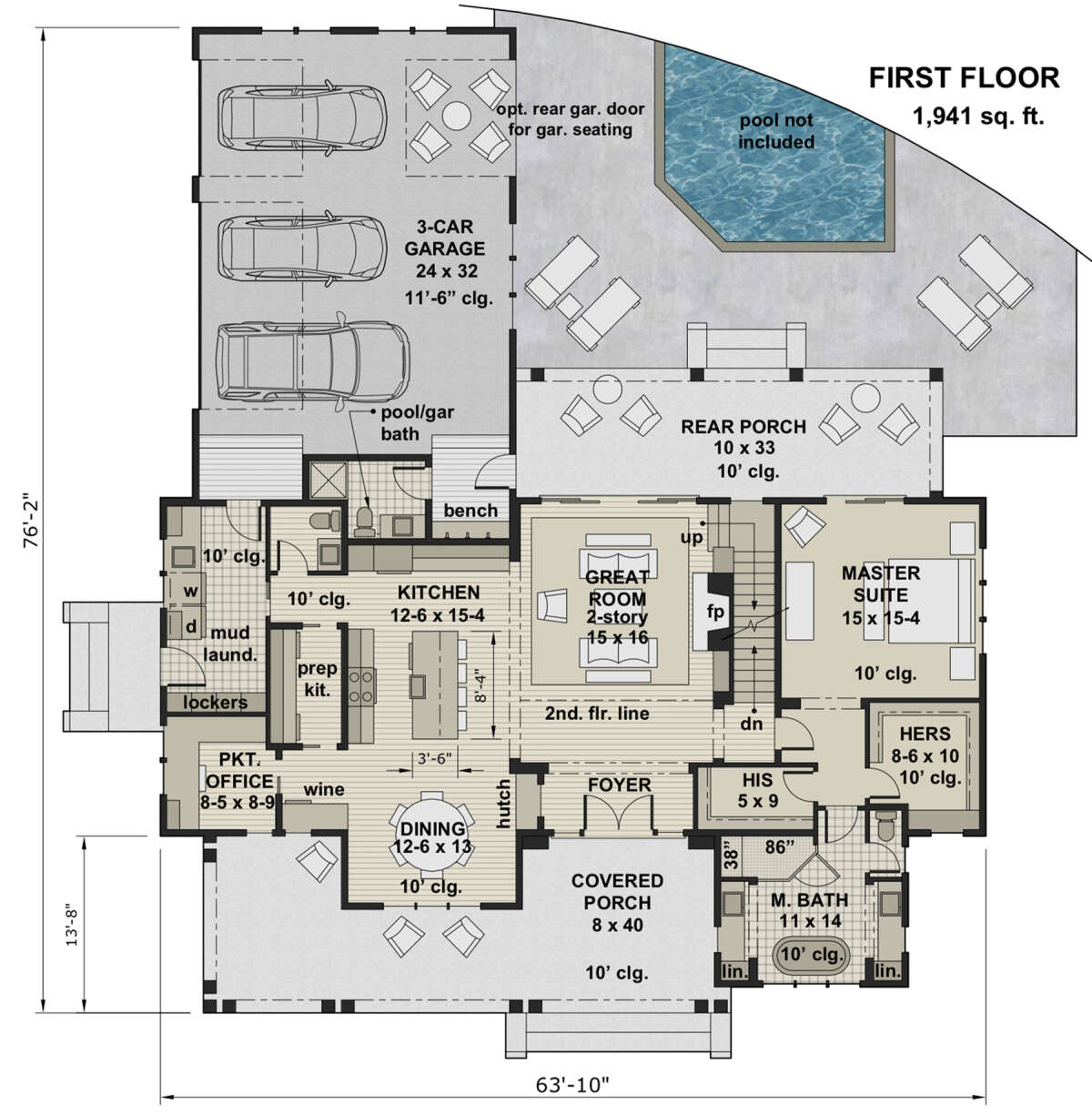 Main Floor for House Plan #098-00320