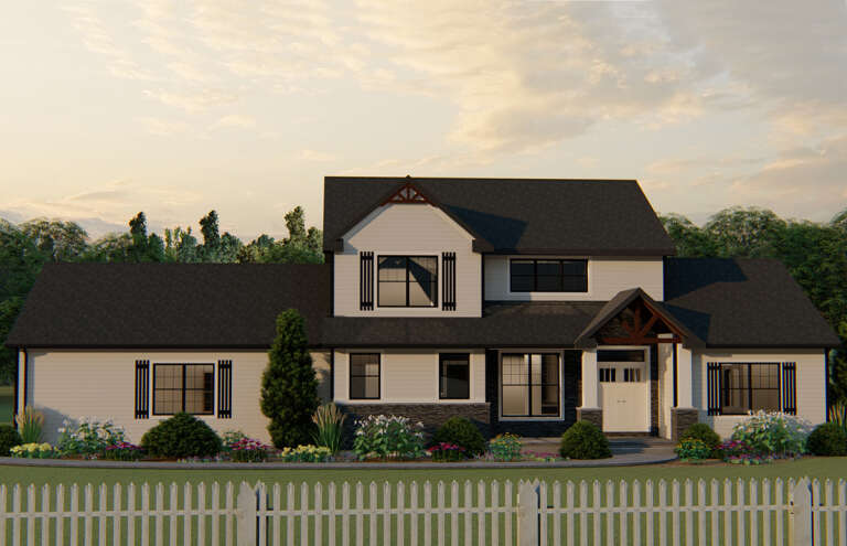 House Plan House Plan #24191 Front Elevation 