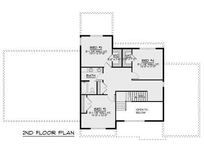 Second Floor for House Plan #5032-00008