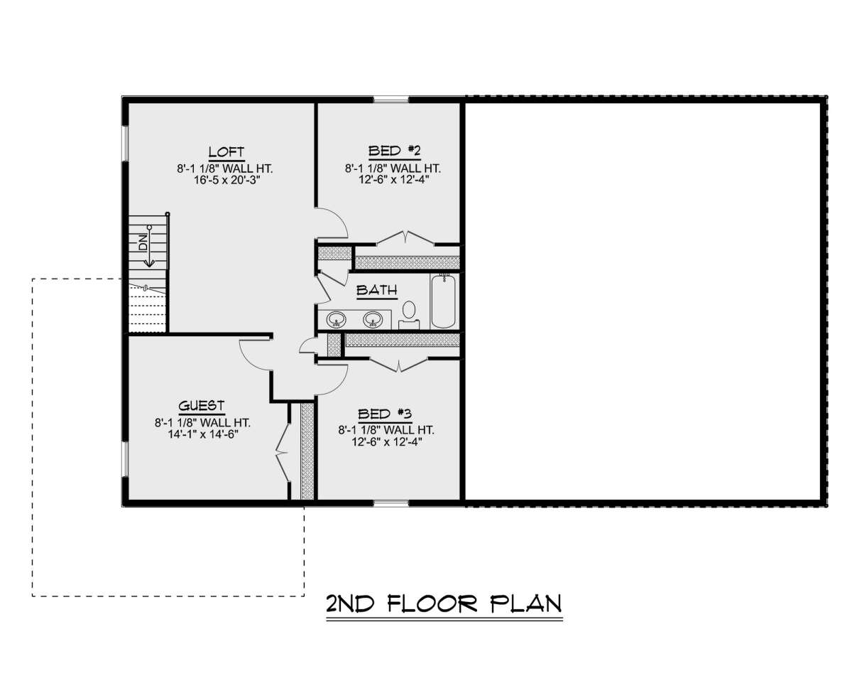 Second Floor for House Plan #5032-00010