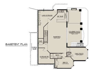 Basement for House Plan #5032-00011
