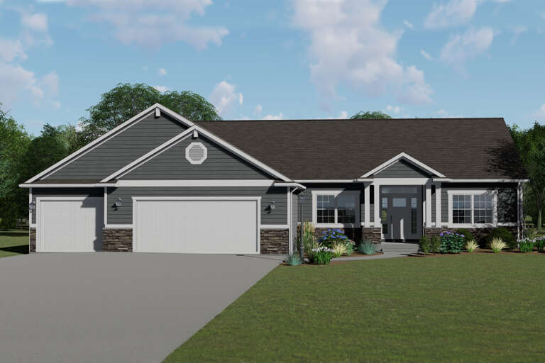 House Plan House Plan #24195 Front Elevation 