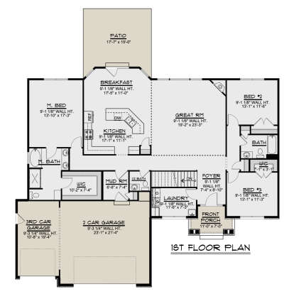 Main Floor for House Plan #5032-00012