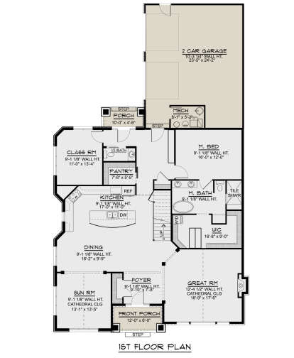 House Plan House Plan #24197 Drawing 1