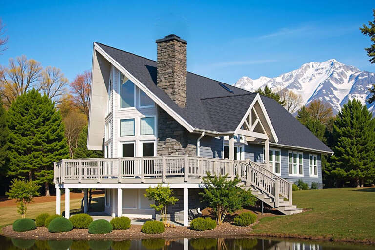 Vacation House Plan #033-00051 Elevation Photo