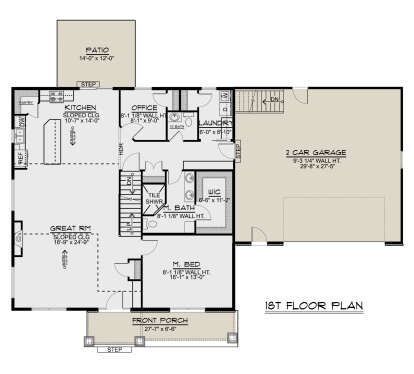 Main Floor for House Plan #5032-00016