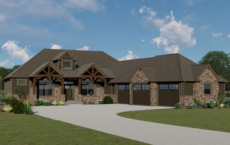 Craftsman House Plan #5032-00017 Elevation Photo