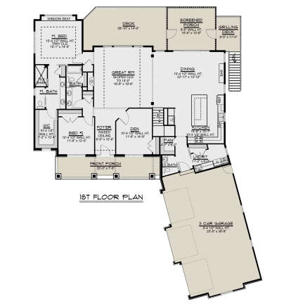 Main Floor for House Plan #5032-00017