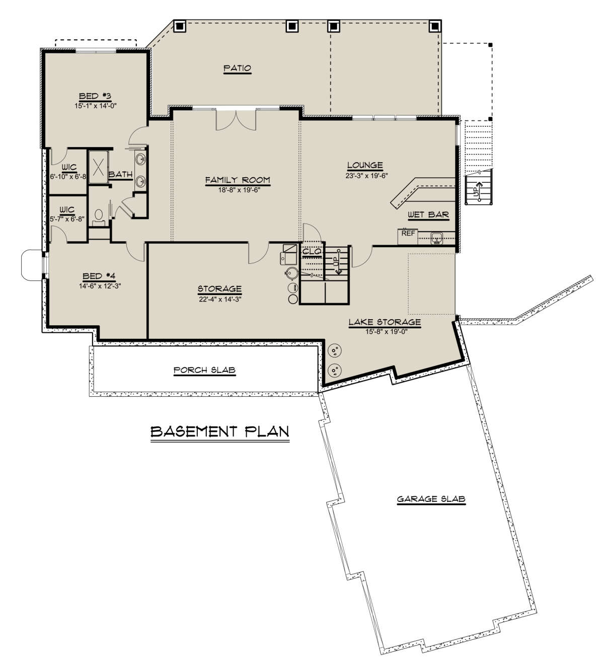 Basement for House Plan #5032-00017