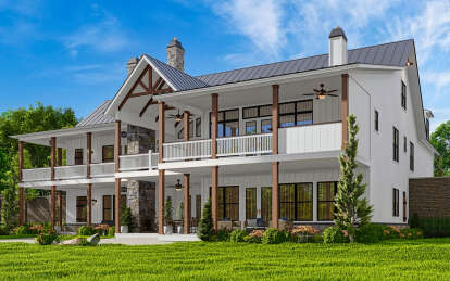 Modern Farmhouse House Plan #699-00261 Elevation Photo
