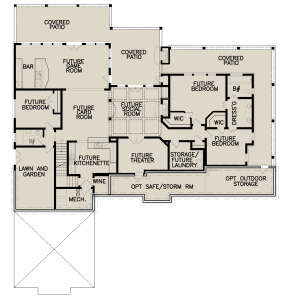 Basement for House Plan #699-00261