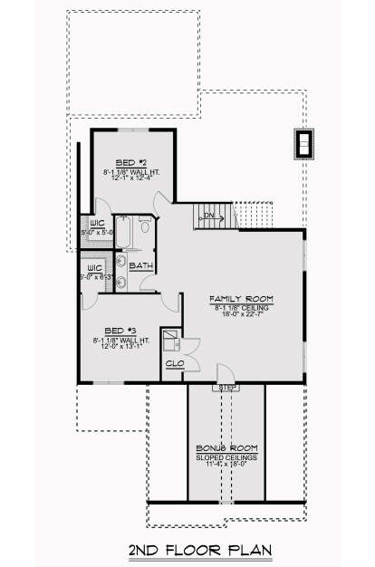 Second Floor for House Plan #5032-00018
