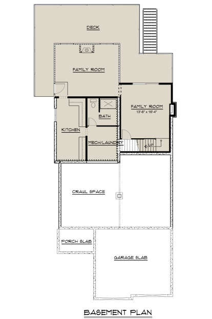 Basement for House Plan #5032-00018