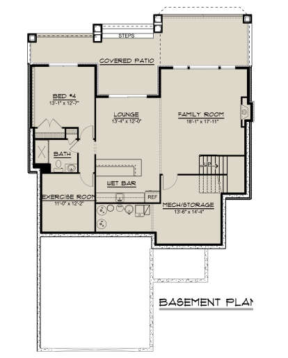 Basement for House Plan #5032-00019