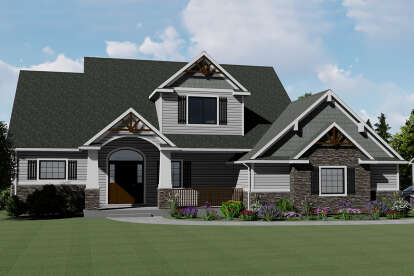 Craftsman House Plan #5032-00021 Elevation Photo
