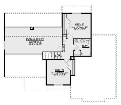 Second Floor for House Plan #5032-00021