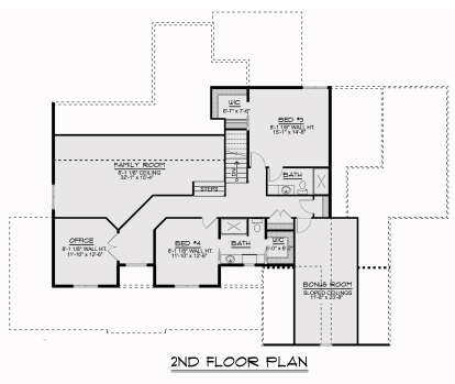 Second Floor for House Plan #5032-00022