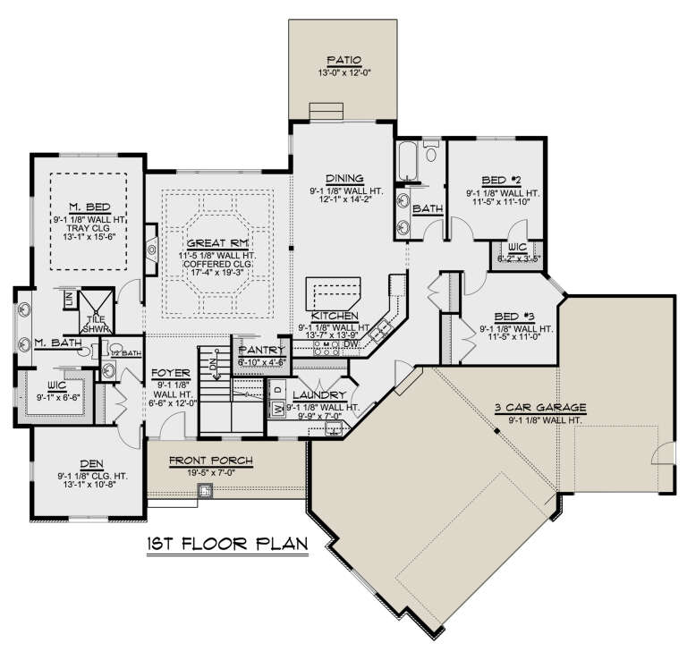 House Plan House Plan #24210 Drawing 1
